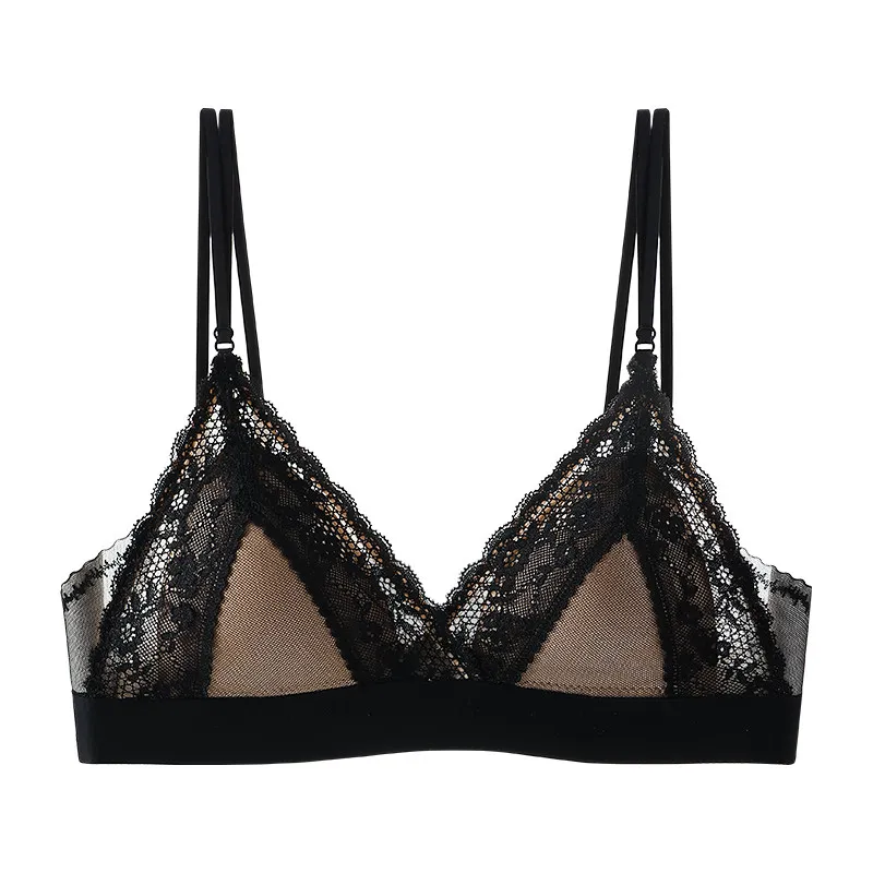 Beauty & Makeup Katia Di Paola - Dames Franse driehoekige kanten bralette met